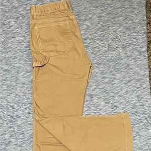 Tan Boyfriend Jeans; Midrise; Good Condition
